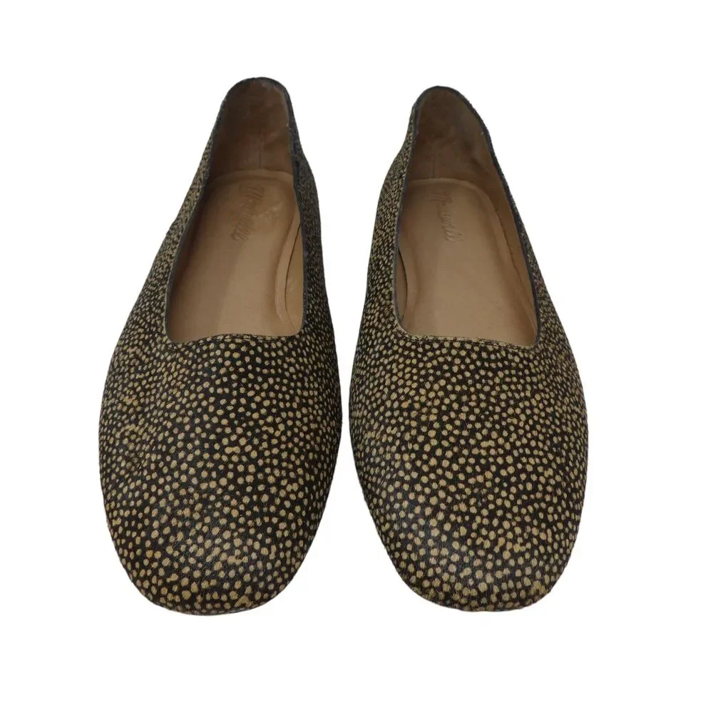 Madewell‎ Corey Spotted Calf Hair Leather Loafers Flats